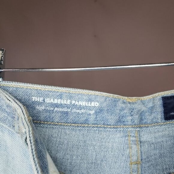 NWT AG Isabelle Paneled Straight Jeans in Infamous Size 27 - Picture 10 of 15